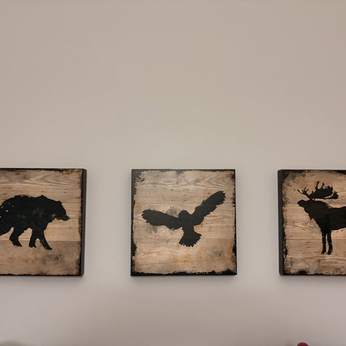 Triptych frames like new, set of three, 28cm x 28cm