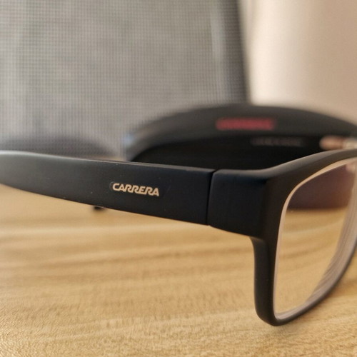 Carrera glasses for vision like new, black frame usable for sun