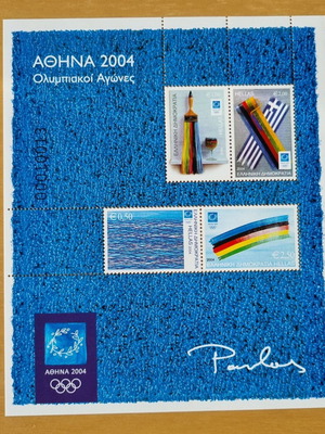 Stamp sheet series 7/2004 new, modern art and Olympic Games