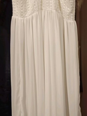 Pink Woman Medium long top with tulle like new, white