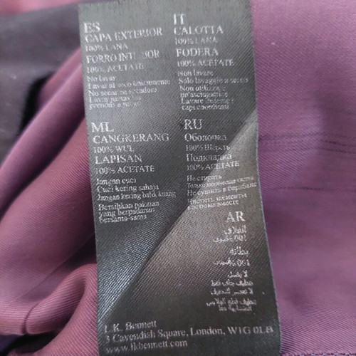 L.K.Bennett London grey wool dress small size like new