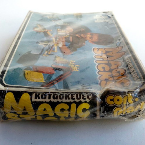 Magic Sticks constructions from the 70s, new, Greek made by Cort Plast