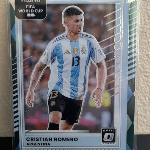 2025-26 Panini Donruss Optic Road to World Cup Cristian Romero Argyle #162 card like new