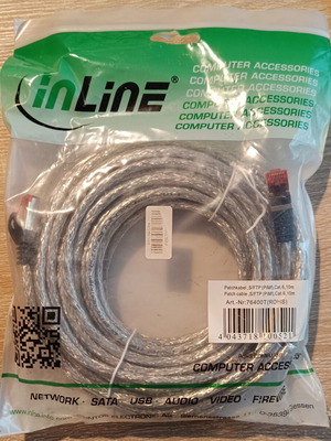 InLine Cat.6 S/FTP Ethernet Patch Cable 10m, transparent