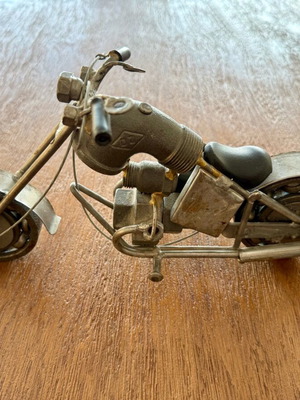 Decorative Harley-type motorcycle like new, metal construction