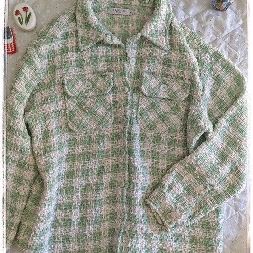 Coquette Paste green and white jacket used