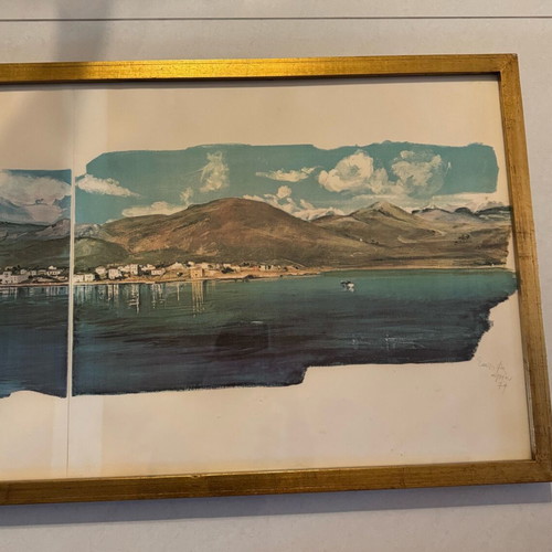 Μεταξοτυπία Σπύρος Βασιλείου 74/75 αριθμημένη και υπογεγραμμένη σαν καινούργια