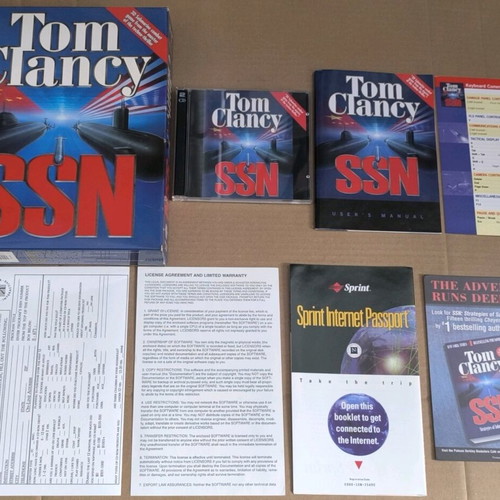 Tom Clancy SSN PC CD-ROM like new, Big Box