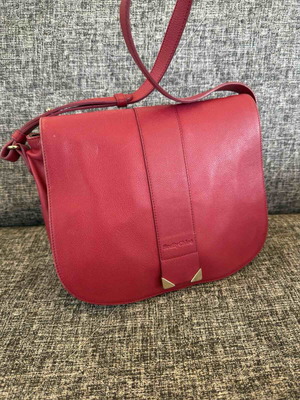 See by Chloe leather shoulder bag used, pink