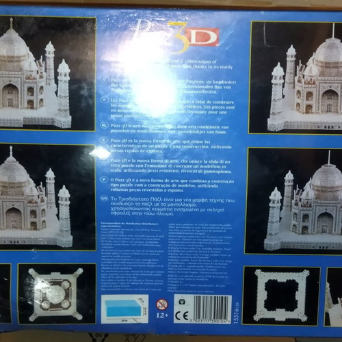 MB 3D Puzzle Taj Mahal new, 1077 pieces