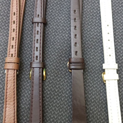 Leather watch straps set of 8, size 10, new