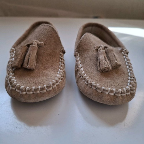 Baby Walker beige moccasins No 21 like new, suede loafers
