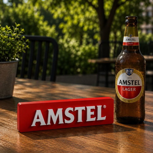Amstel Beer Logo 3D Printed New
