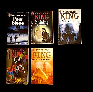 Πακέτο με 5 βιβλία Stephen King (Γαλλικά)