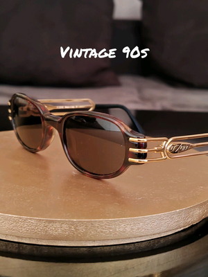 Vintage O'zone sunglasses like new, brown and gold, 90s
