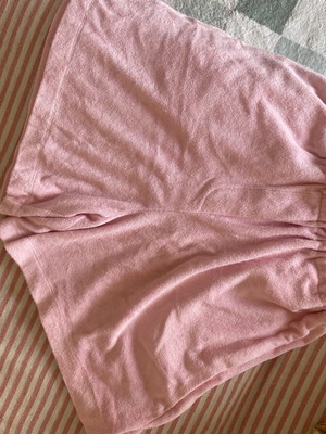 Regalinas pink terry shorts with pockets, size S-M