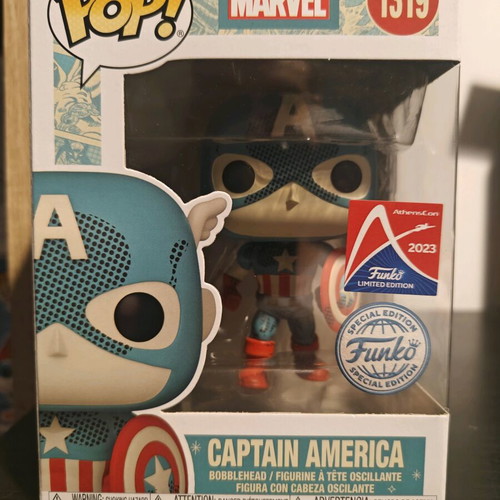 Funko Pop Marvel Retro Reimagined Captain America Special Edition like new
