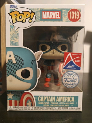 Funko Pop Marvel Retro Reimagined Captain America Special Edition like new