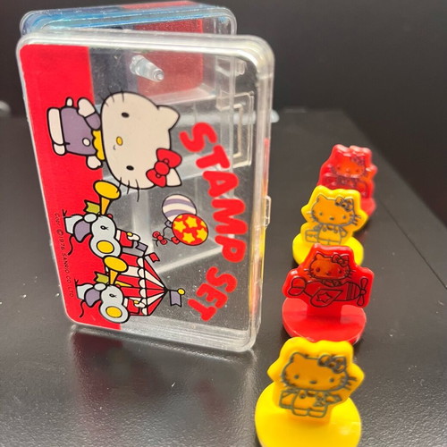 Hello Kitty stamp set used, vintage 1976