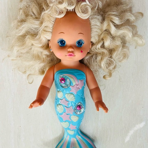 Vintage 1991 Lil Miss Mermaid doll used
