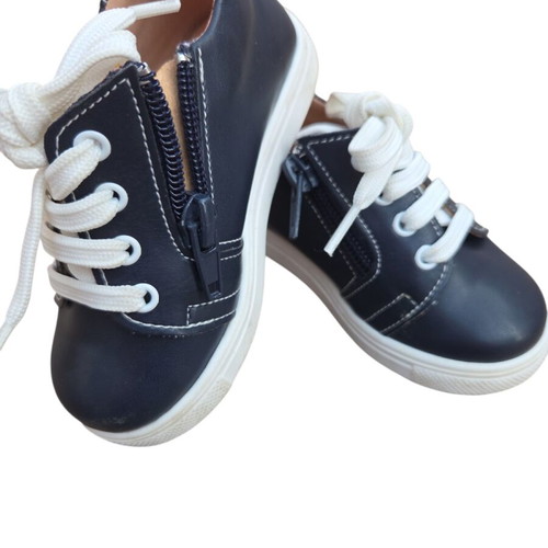 Children's leather shoes size 21 like new, Greek made