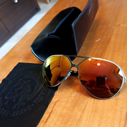 Diesel Aviator sunglasses like new with clear lenses