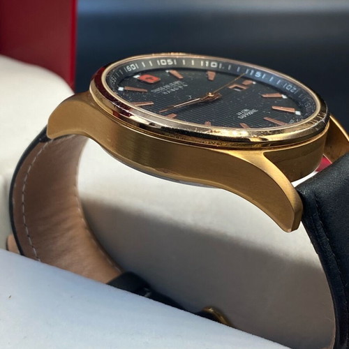 Swiss Military Hanowa Navalus watch like new, men's, black and gold