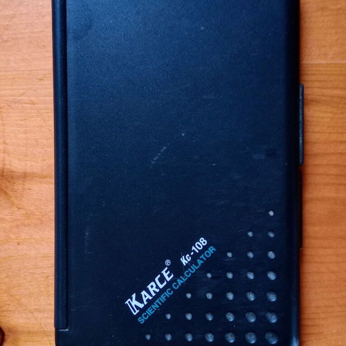 Scientific calculator used, unknown functionality, multi-operation