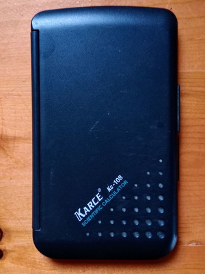Scientific calculator used, unknown functionality, multi-operation