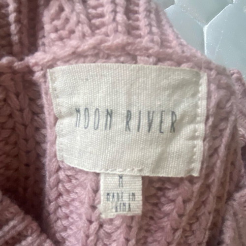 Moon River sweater like new, pink - dusty apple, size M