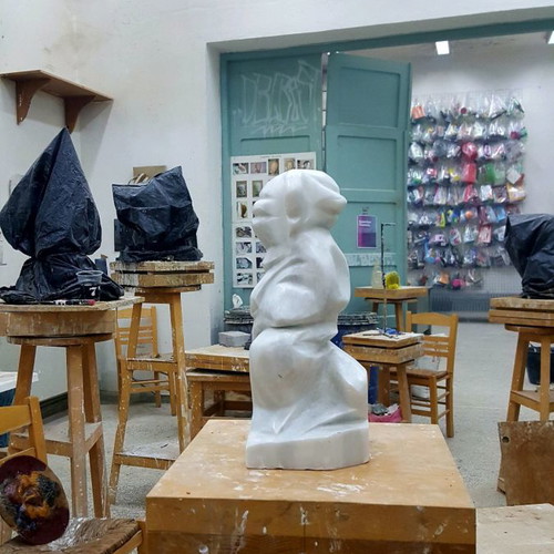 Modern bust marble new, Sebastjano Dobrozi