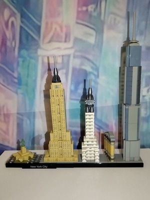 Lego 21028 Architecture New York City set used, 598 pieces without box or instructions