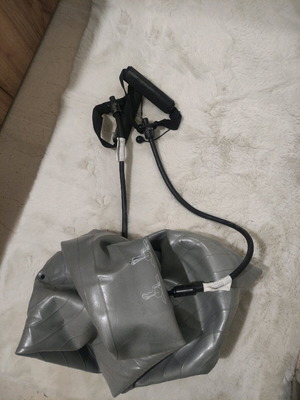 Exercise ball with resistance bands new, never used