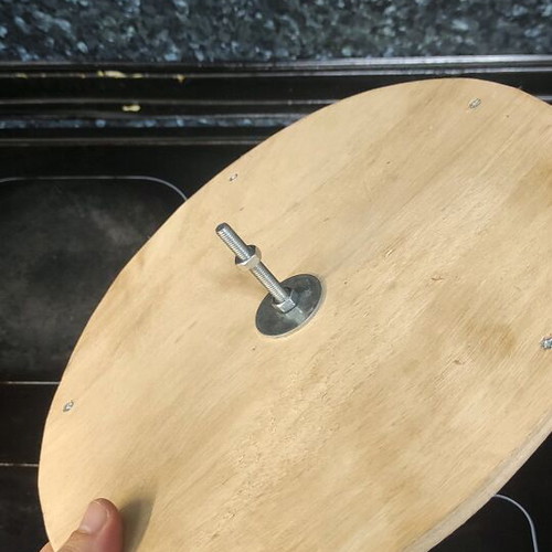 Parrot toy new with rotating bearing and wooden support
