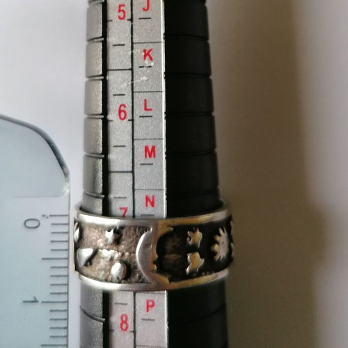 Silver 925 ring new with planet and stars no 55 (US 7)