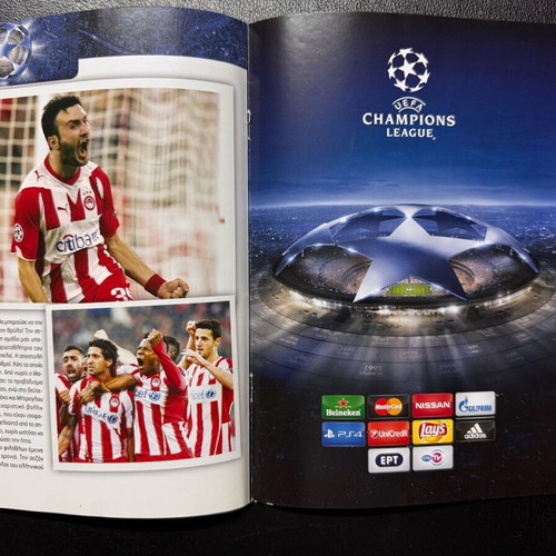 Olympiacos Bayern Champions League 2017 match programme used