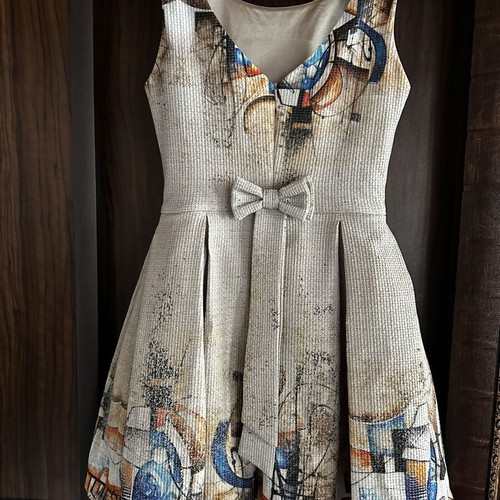 Junona women's dress beige size 36 like new