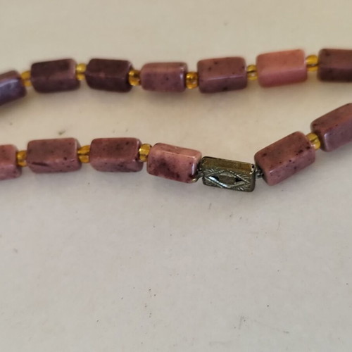 Fo Bijou Necklace Length 110cm Like New, Pink