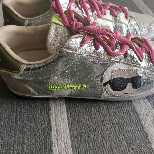 Karl Lagerfeld women's sneakers like new, size 40, gray multicolor