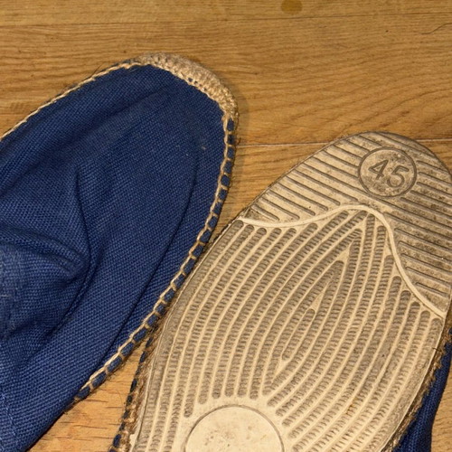 Men's espadrilles like new, navy blue, size 45