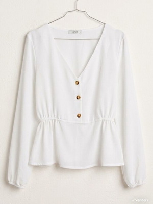 Anel white blouse like new, airy and romantic
