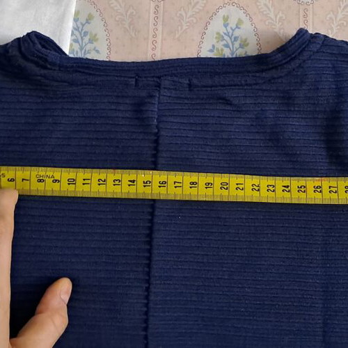BSK Girl by Bershka Navy Blue Ribbed T-Shirt Mini Dress, Size XS