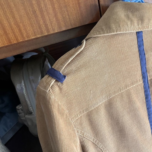 BSB corduroy jacket with blue details