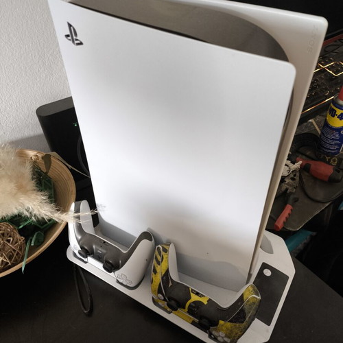 Sony PlayStation 5 825GB with 2 controllers like new, cooling and charging stand