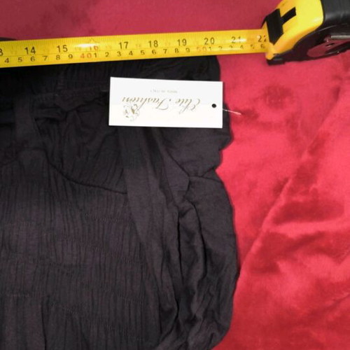 Strapless jumpsuit black one size Made in Italy