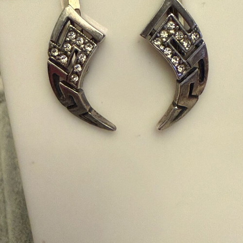 Jenavi silver jewelry set new with pearls and Swarovski crystals