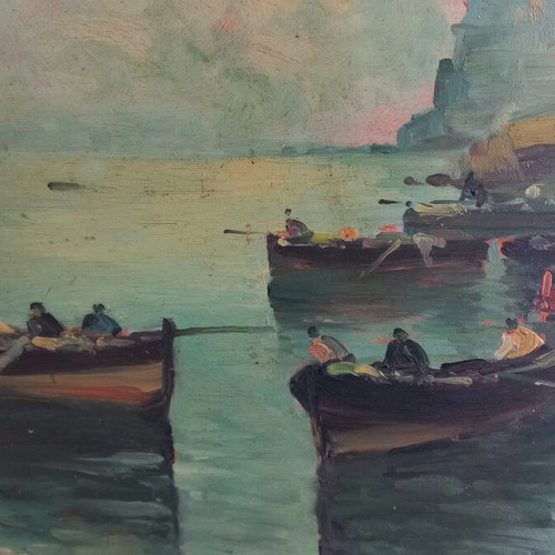 Signed oil painting artwork like new