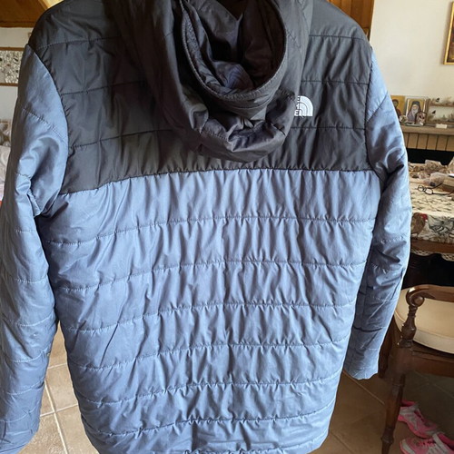 The North Face jacket used, reversible, size S, black and gray