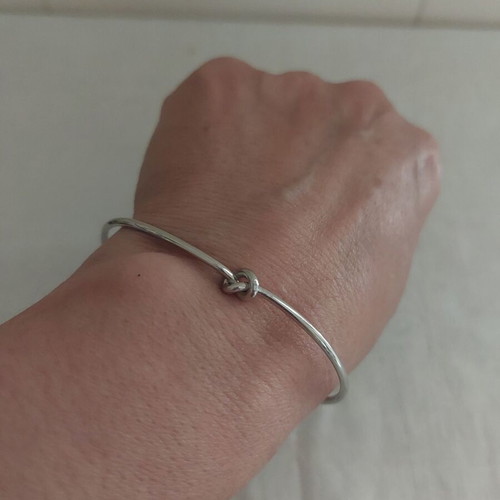 Bracelet from stainless steel like new, thin and light, silver color