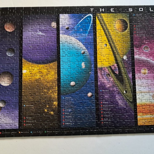 Solar System puzzle like new, 1000 pieces, Eurographics